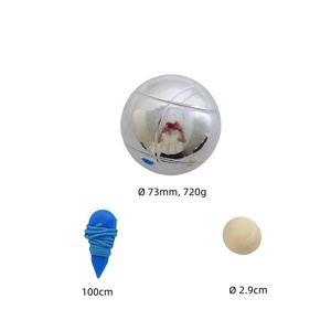 Ensemble <span class=keywords><strong>de</strong></span> <span class=keywords><strong>boules</strong></span> <span class=keywords><strong>de</strong></span> <span class=keywords><strong>pétanque</strong></span> en métal <span class=keywords><strong>de</strong></span> qualité supérieure avec sac <span class=keywords><strong>de</strong></span> transport, 3 pièces, pour le sport et les loisirs en plein air - Product Image 6