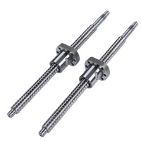 Vis à billes laminée à froid C7 de haute précision 1204 1605 2005 avec écrou à bride simple, roulement d'extrémité usiné, engrenage, pour routeur CNC, actionneur, moteur