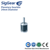 Boîtier d'engrenages de précision 24 mm pour robot éducatif, brosse latérale de balayeuse, moteur BLDC à faible jeu, boîtier d'engrenages personnalisé, ensemble d'engrenages OEM