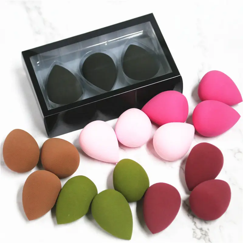 Teardrop Latex Free Beauty Foundation Puff 3 pcs/set Makeup Sponge