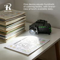 Nouveauté Q3, projecteur LED multimédia pour enfants de 2 pouces, 50 ANSI Lm, projecteur LCD à courte focale avec WiFi et Bluetooth pour enfants