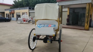 Electric Car White Victoria Sightseeing Horse Carriage Wedding Sightseeing Customized Horse Carriage Special Transportation - Product Image 5