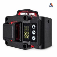 Kit de niveau laser auto-nivelant professionnel rechargeable vert DIY avec télécommande, trépied, support mural et mallette de transport
