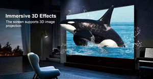 2025 MAX 100 "~ 150" <span class=keywords><strong>écran</strong></span> Alr <span class=keywords><strong>écran</strong></span> de projection montant au sol système vidéo home cinéma <span class=keywords><strong>motorisé</strong></span> <span class=keywords><strong>écran</strong></span>s de Projection de théâtre longs - Product Image 2