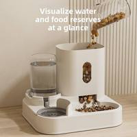 Fabricant chinois, vente en gros, distributeur d'eau en plastique à grande capacité, 2-en-1, distributeur automatique et bol à eau portable