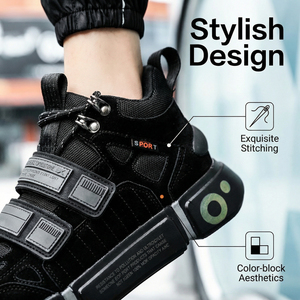 Zapatillas deportivas versátiles y a la moda para hombre y mujer, con costuras y contraste de colores modernos. - Product Image 6