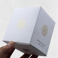 Boîte d'emballage cosmétique personnalisée en papier coton avec estampage à chaud et vernis UV sélectif pour palette de surligneur – Coffret cadeau
