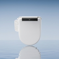 Abattant de toilettes intelligent familial allongé moderne, en forme de U ou de V, avec levage automatique, chauffant, télécommande, en plastique, direct usine