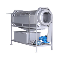 Efficiënte Gemechaniseerde Fruit-En Plantaardig Voedsel Multifunctionele Verwerking Trommelwasmachine