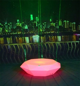 Tavolo da Bar in plastica con forma rotonda e <span class=keywords><strong>Lazy</strong></span> <span class=keywords><strong>Susan</strong></span> conveniente per la condivisione - Product Image 2