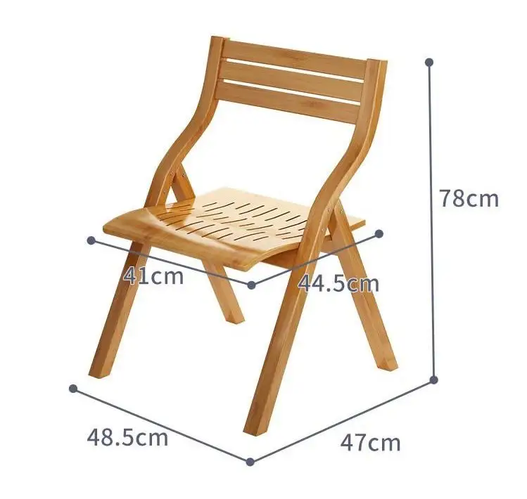 Neue Produkt anpassung Miniatur Holz Bambus Camp nordischen Klappstuhl