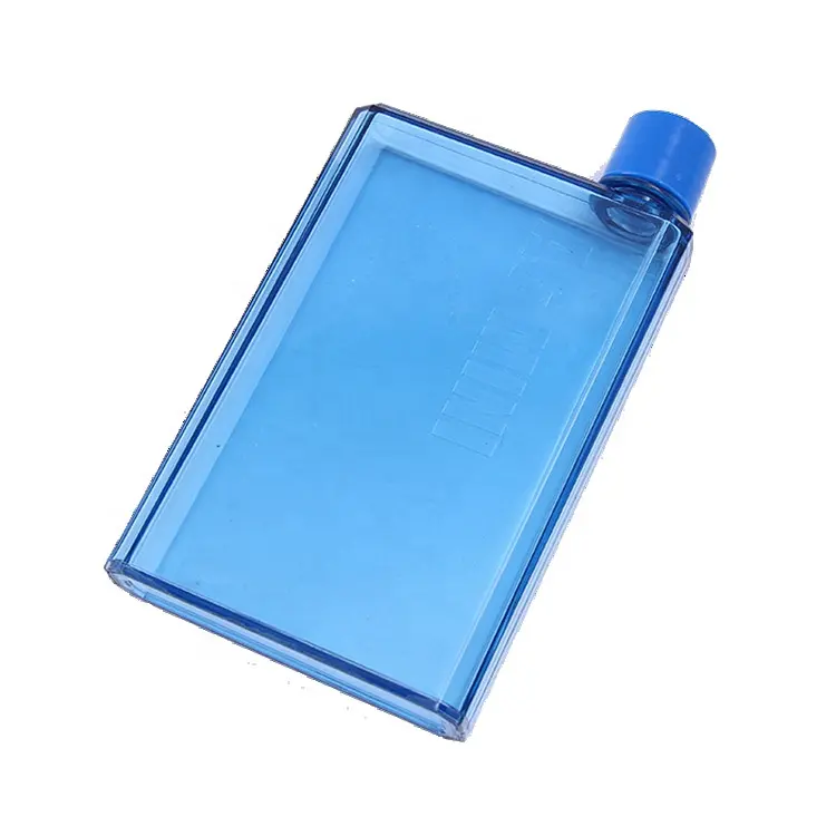 Vuoto A6 bottiglia d'acqua libro tazza di carta trasparente bevanda piatta bollitore Notebook sport all'aria aperta bottiglia d'acqua portatile acqua in bottiglia