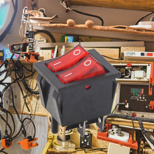 Saklar <span class=keywords><strong>Rocker</strong></span> KCD6-A <span class=keywords><strong>15A</strong></span>/20A, KCD6-A, 3pin 250VAC mati hidup 3 posisi - Product Image 4