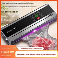 Mini Scelleuse Sous Vide USB Semi-Automatique pour Usage Domestique, Facile à Nettoyer, Protection Contre la Surchauffe pour la Conservation des Aliments