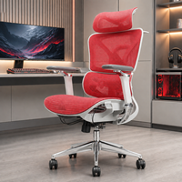 Chaise de bureau ergonomique à dossier haut en maille respirante, design style course, pour longues sessions, commandes en gros