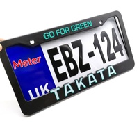 Cadre de plaque d'immatriculation rectangulaire décoratif à effet 3D personnalisé pour modification de voiture, spécifications américaines, vente chaude