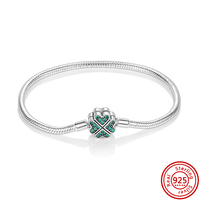 Bracelets serpent, arbre de vie, fermoir en forme de cœur, bracelet chaîne serpent, bracelet jonc, bijoux, breloques, bracelet en argent sterling S925