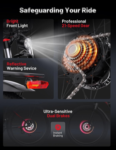 Vélo électrique de ville EU Warehouse C29 Ultra, pneus larges de 29 pouces, vélo électrique tout-terrain, vélo électrique hybride - Product Image 4