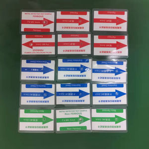 금속 탐지기 시험 카드 각종 크기 시험 카드 철 비철 스테인리스 시험 카드, Fe, 비 Fe 304SUS 시험 카드 - Product Image 1