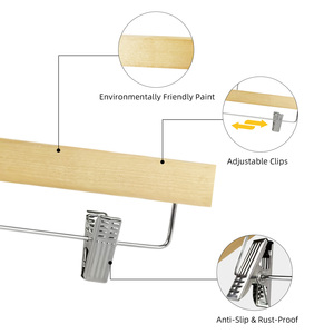 Vendita calda gonna regolabile Pant Hangers clip per guardaroba negozi di vestiti alberghi supermercati abbigliamento uomo - Product Image 4