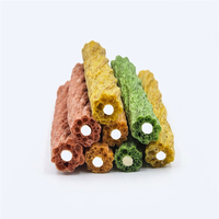 Bâtonnets croustillants fourrés pour chiens, saveur poulet, friandises dentaires pour chiens