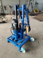 Machine de forage de puits d'eau électrique portative 2200W, foreuse manuelle portative pour puits de 60m, usage domestique