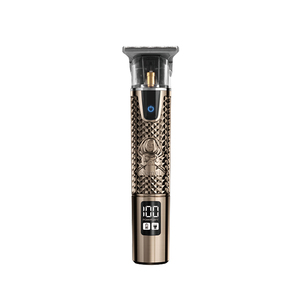 Tondeuse à cheveux électrique sans fil Kemei Km-873 1200mAh, design vintage en métal gravé, lame en acier inoxydable 7500 tr/min, tondeuse à barbe 5W – Fournisseur - Product Image 6