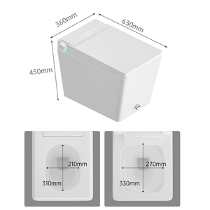 Современный напольный цельный керамический унитаз - Product Image 6