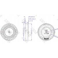 Controlador de diafragma de titanio compuesto de 40MM 20Hz-10kHz Hi-Fi sonido fuerte 112 ± 3dB 24 Ohm 30mW altavoces de auriculares para auriculares de gama alta