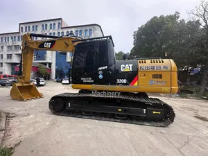 Escavadeira usada CAT 320D de equipamento de esteira hidráulica original em boas condições e qualidade em Xangai