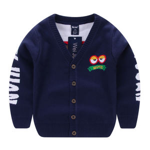 Sites de vente en gros en Chine : Nouveaux modèles de pulls pour enfants, tricotés et brodés, motifs de dessins animés pour bébés garçons - Product Image 1