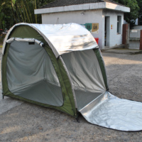 Tente de moto double couche avec housse de pluie Abri de rangement pour vélos Garage pliable Produit de qualité pour les propriétaires de vélos