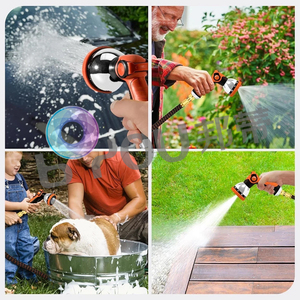3 Times Expandable Retractable 3/4" Fittings Flexible 25ft-250ft Multi-function Includes 10-mode Water Gun - Product Image 6