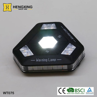 Lampe d'avertissement LED à aimant pour camion IP67, Triangle 15 clignotant d'urgence 360 degrés Rechargeable