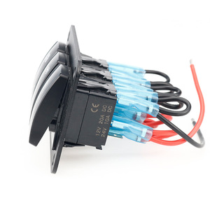 Weichuang Combination <b>Switch</b> Panel <b>12V</b> 24V DC Triple Rocker <b>Switch</b> For Car Rv Yacht Upgrade - Product Image 1