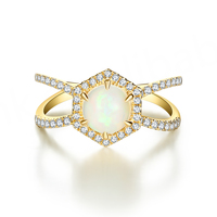 Bague pour femme en argent sterling 925 avec pierre de lune bleue naturelle taille triligne, sertie à griffes, certifiée IGI, plaquée rhodium, pour fêtes et mariages