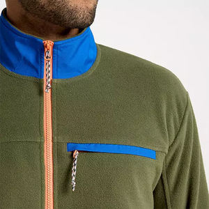 Custom Dry Fit Long Sleeve Performance Wicking French Terry <b>Quarter</b> <b>Zip</b> Pullover Fleece With Pockets <b>Jumpers</b> Velour Sweatshirt - Product Image 4