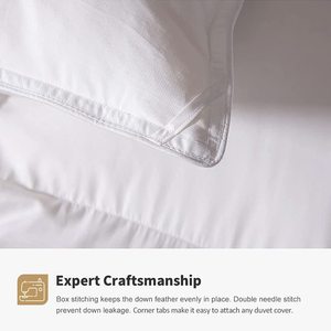 Cao Cấp Vịt Lông Xuống <span class=keywords><strong>Comforter</strong></span> Sang Trọng 100% Cotton Ấm Áp Thoáng Khí Chăn Core Tất Cả Các Mùa - Product Image 4