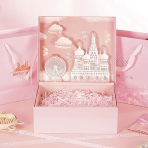 Caja de Embalaje Personalizada para Productos, Ropa, Regalos de Cumpleaños, Recuerdos de Boda, Caja de Cartón con Cintas y Diseño <span class=keywords><strong>3D</strong></span> de Dibujos Animados para Cosméticos - Product Image 5