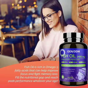 OEM/ODM Etichetta Privata <span class=keywords><strong>Olio</strong></span> <span class=keywords><strong>di</strong></span> <span class=keywords><strong>Pesce</strong></span> <span class=keywords><strong>di</strong></span> Acque Profonde 2200 Mg Capsule Softgel Integratore Omega3 per Adulti Durata <span class=keywords><strong>di</strong></span> Conservazione 36 Mesi Potenzia l'Immunità - Product Image 2