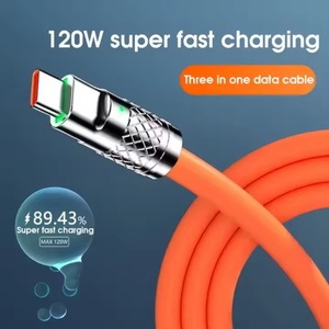 Nuevo Cable de Carga Rápida USB 3 en 1 de 6A y 120W, Cable de Carga Rápida USB de Aleación de Zinc, Silicona y PVC para Teléfono Celular - Product Image 5
