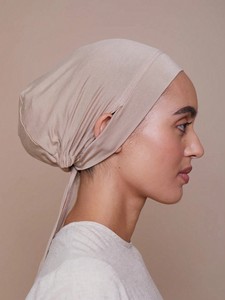 1pc Bonnet Hijab Léger en Jersey Soyeux pour <span class=keywords><strong>Femme</strong></span> avec Cordon de Serrage, <span class=keywords><strong>Voile</strong></span> Musulman Respirant Réglable pour Usage Quotidien - Product Image 2
