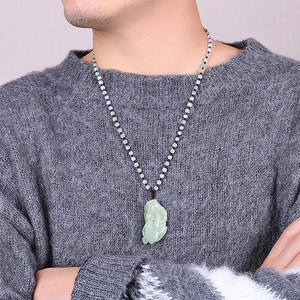Colgante de Jadeíta Natural de Myanmar Ruyi Pi Xiu, Jade para Hombre y Mujer, Venta al por Mayor, Regalo con Certificado de Tasación PX14 - Product Image 5
