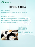 Huile de silicone diméthylique QIFU et mélange DIMETHICONE (et) DIMETHICONOL certifiés ISO, fabriqués en Chine, pour les soins de la peau et des cheveux