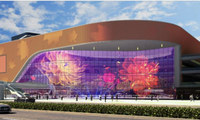 Écran LED holographique invisible P3.91 Muxwave avec protection IP65, taille personnalisable pour la publicité murale