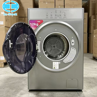 Sèche-linge électrique grande capacité 12 kg, sécheuse à tambour en acier inoxydable pour vêtements, usage domestique
