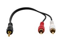Câble audio stéréo RCA double universel, connecteur plaqué or pour haut-parleur de voiture, amplificateur de cinéma maison