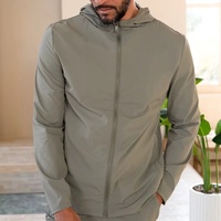 TN Vestes coupe-vent techniques haut de gamme pour hommes, unies, de haute qualité et bon marché, avec tissu en nylon souple et extensible, sur mesure