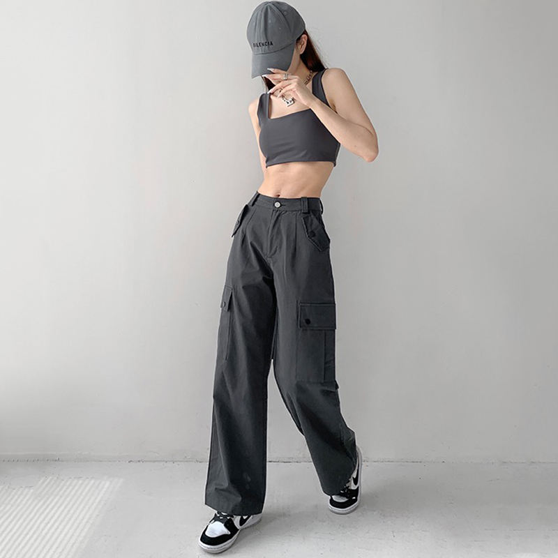 Pantaloni Cargo Pantaloni Della Tuta Larghi Donna Pantaloni Casual