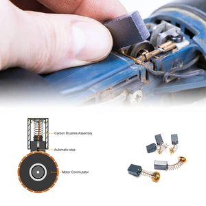 Brosses en carbone pour moteur électrique, 60 pièces, pièces de rechange, accessoires de réparation pour outils électriques - Product Image 1